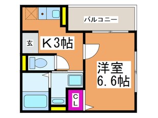 クリアフェリオ住吉の物件間取画像